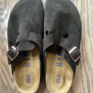 Birkenstock Brown Suede Boston - 41 Narrow